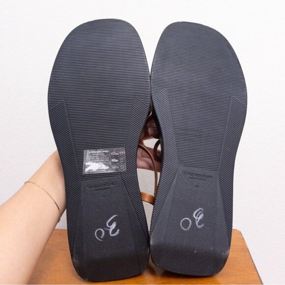 NWT Vagabond Courtney Strappy Leather Flatform Sandal 41 Cognac Platform 11 - Picture 10 of 13